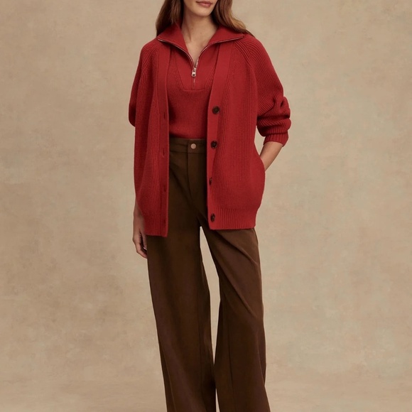 Varley NWT Sitges Button-Through Knit - Picture 3 of 6